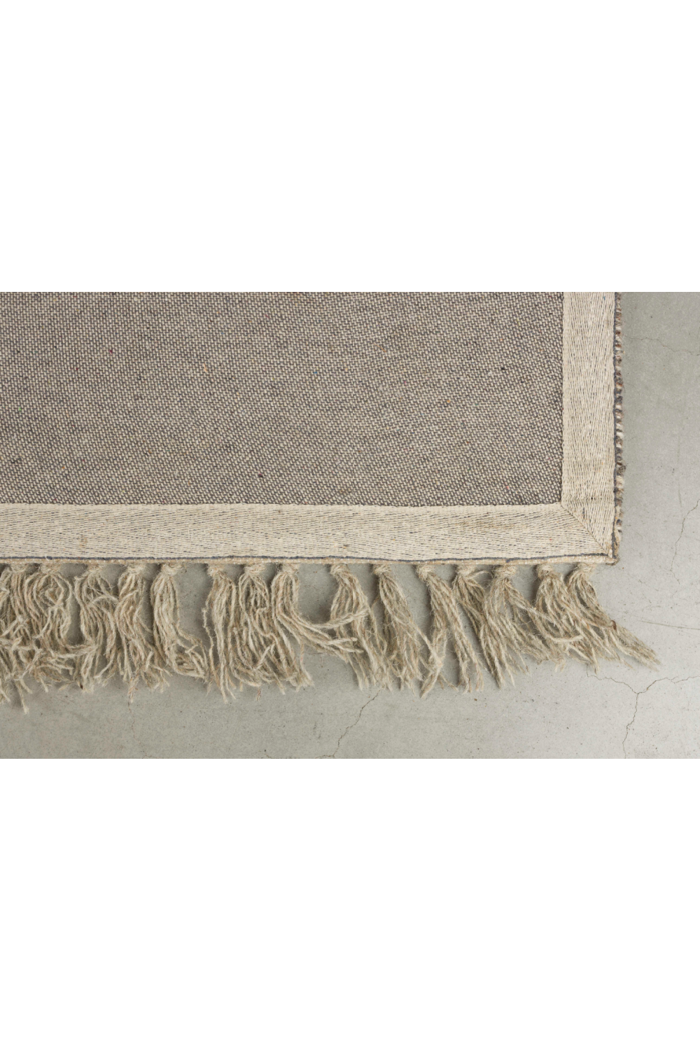 Fringed Wool Carpet 5' x 8' | Dutchbone Caminito | OROA.com