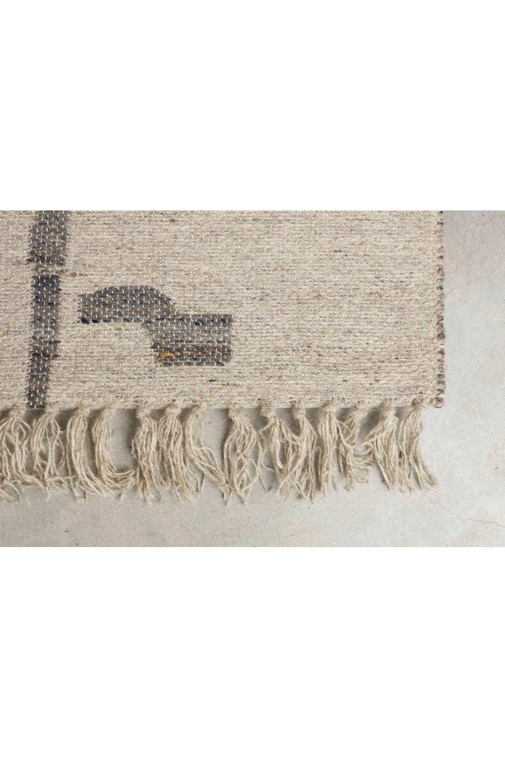 Fringed Wool Carpet 5' x 8' | Dutchbone Caminito | OROA.com