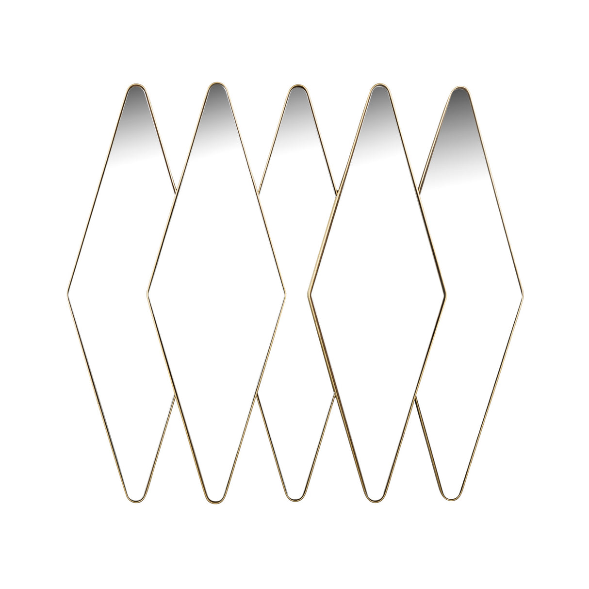 Modern European furniture - Gold Diamond-Shaped Mirror - www.oroa.com | Oroa.com