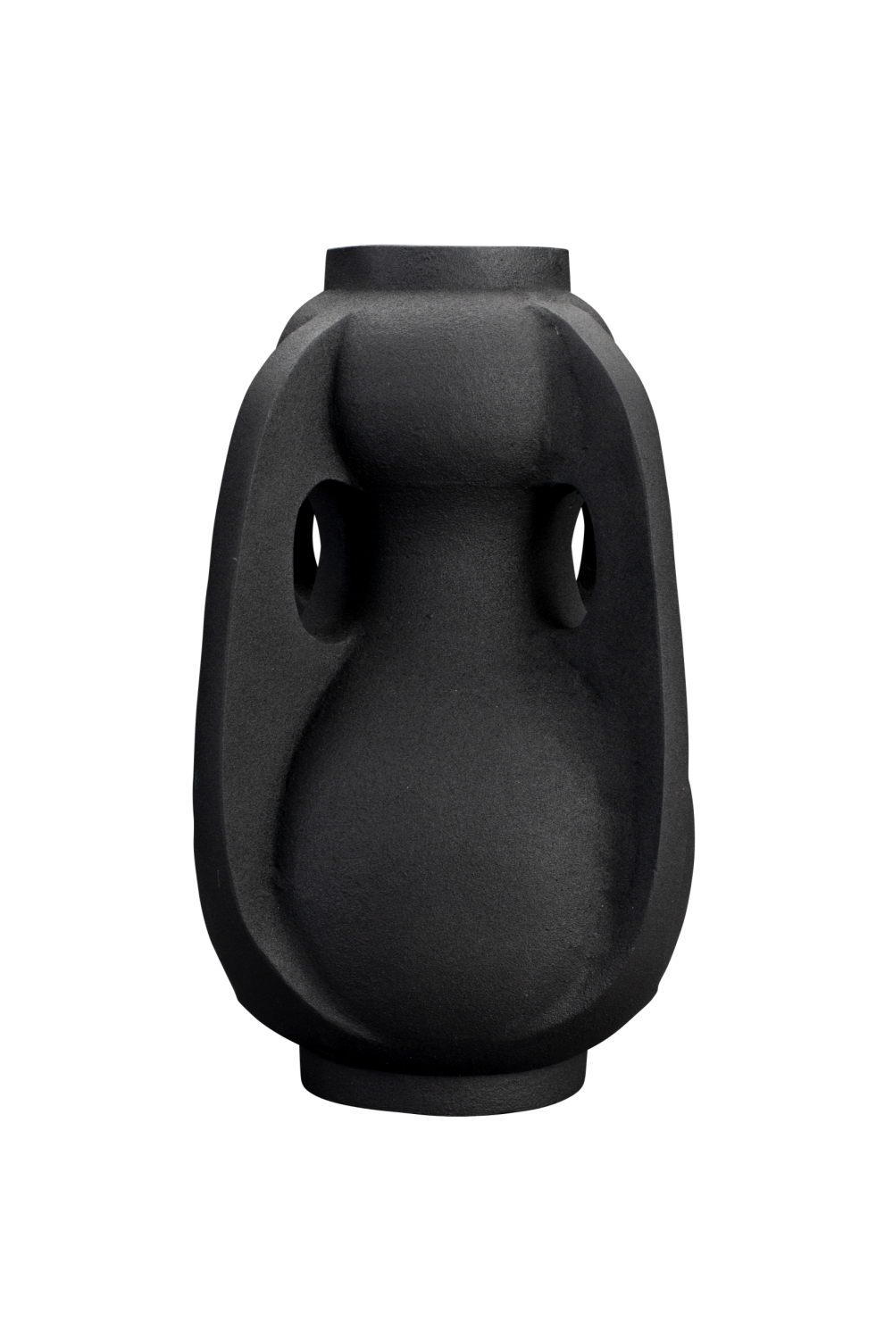 Black Aluminum Vase L | Dutchbone Thiago | OROA.com