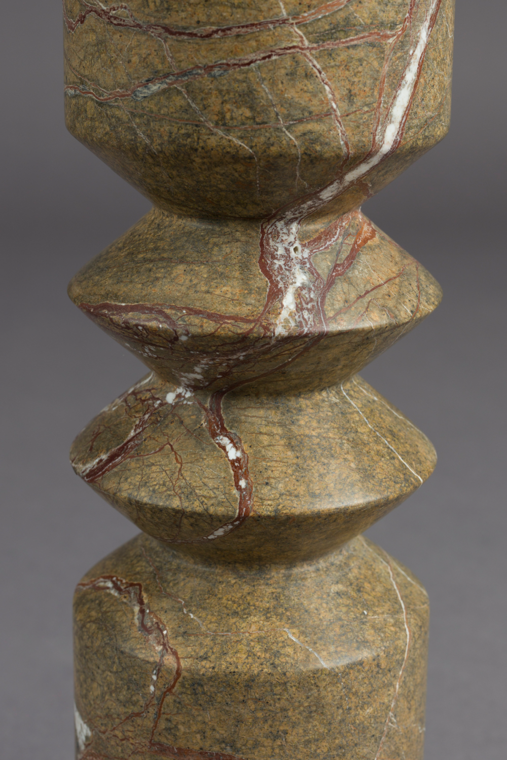 Brown Marble Candle Holder (2) | Dutchbone Satpura | OROA.com