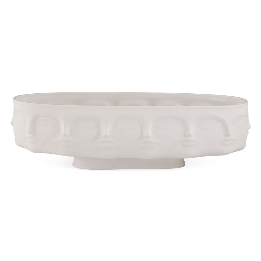 Unglazed Porcelain Long Bowl | Jonathan Adler Dora Maar | Oroa.com