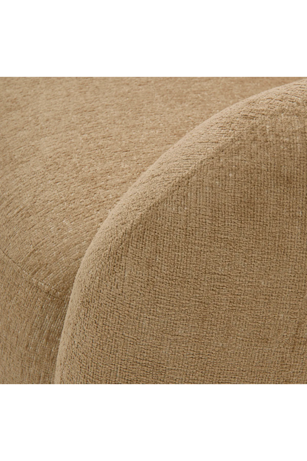 Brass Base Curved Swivel Chair | Eichholtz Brice | Oroa.com