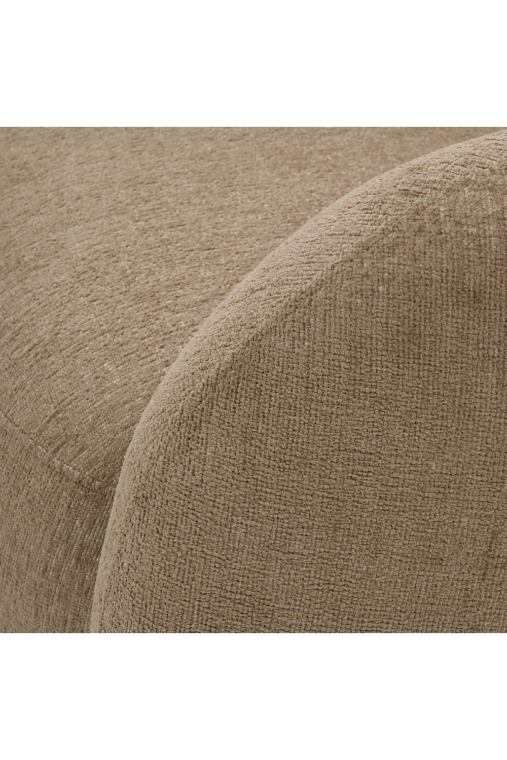 Brass Base Curved Swivel Chair | Eichholtz Brice | Oroa.com