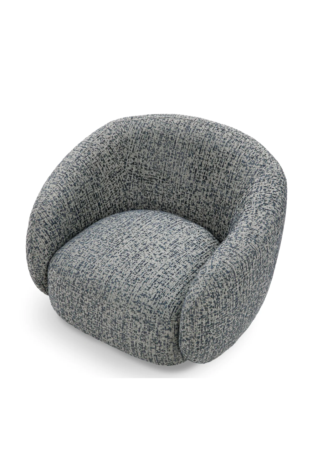 Brass Base Curved Swivel Chair | Eichholtz Brice | Oroa.com