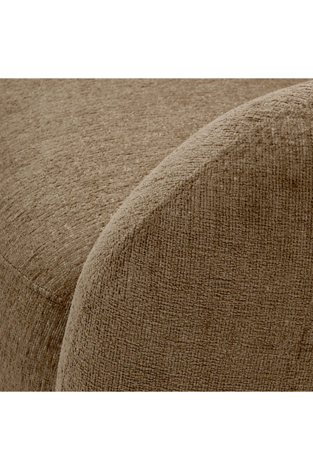 Brass Base Curved Swivel Chair | Eichholtz Brice | Oroa.com