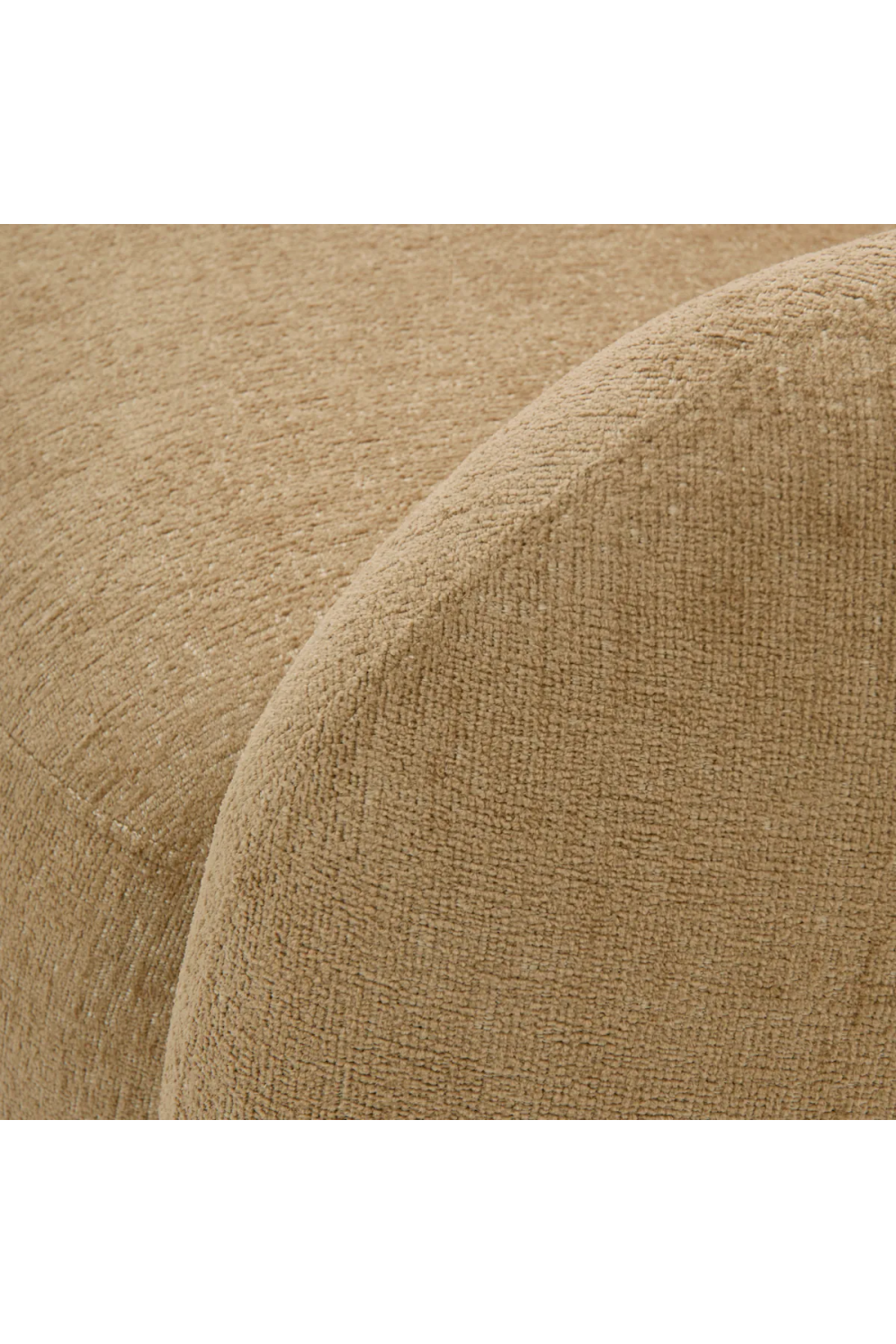 Brass Base Curved Swivel Chair | Eichholtz Brice | Oroa.com