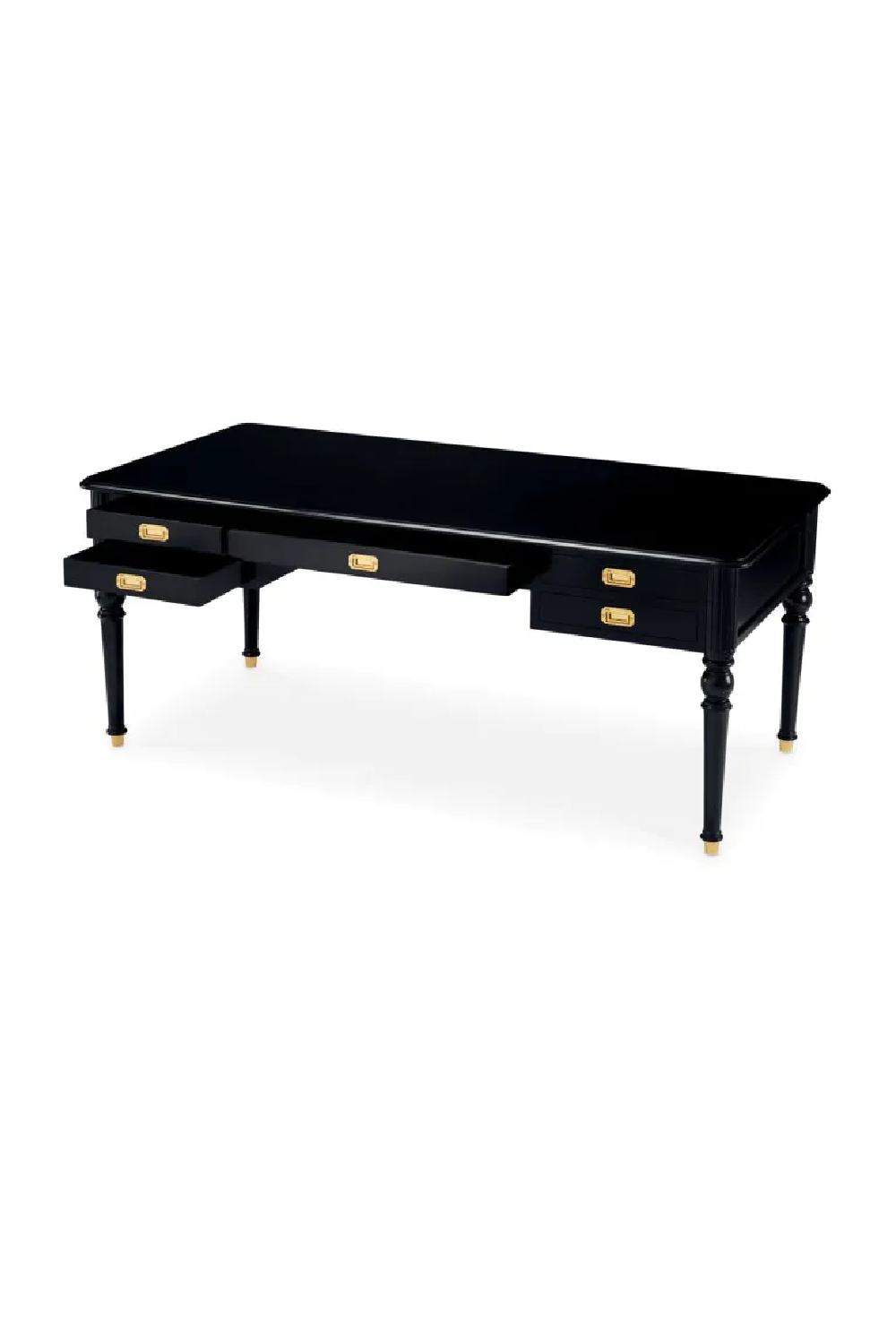 Black 5-Drawer Desk | Met x Eichholtz Wimbledon | Oroatrade.com