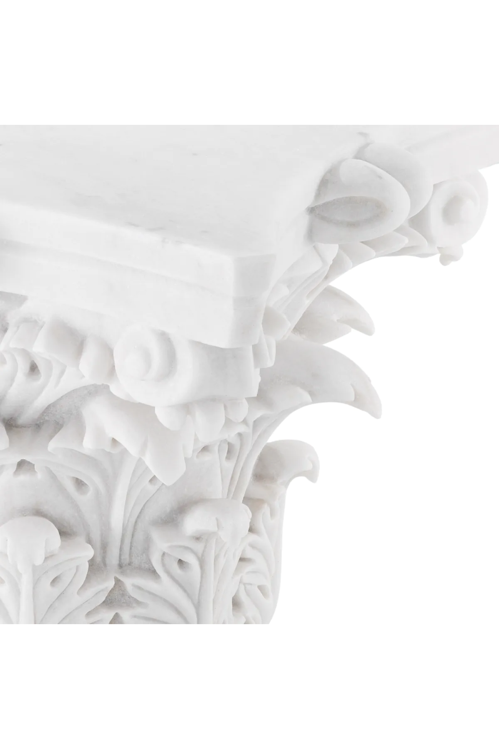 Carved White Marble Coffee Table | Met x Eichholtz Acanthus | Oroatrade.com