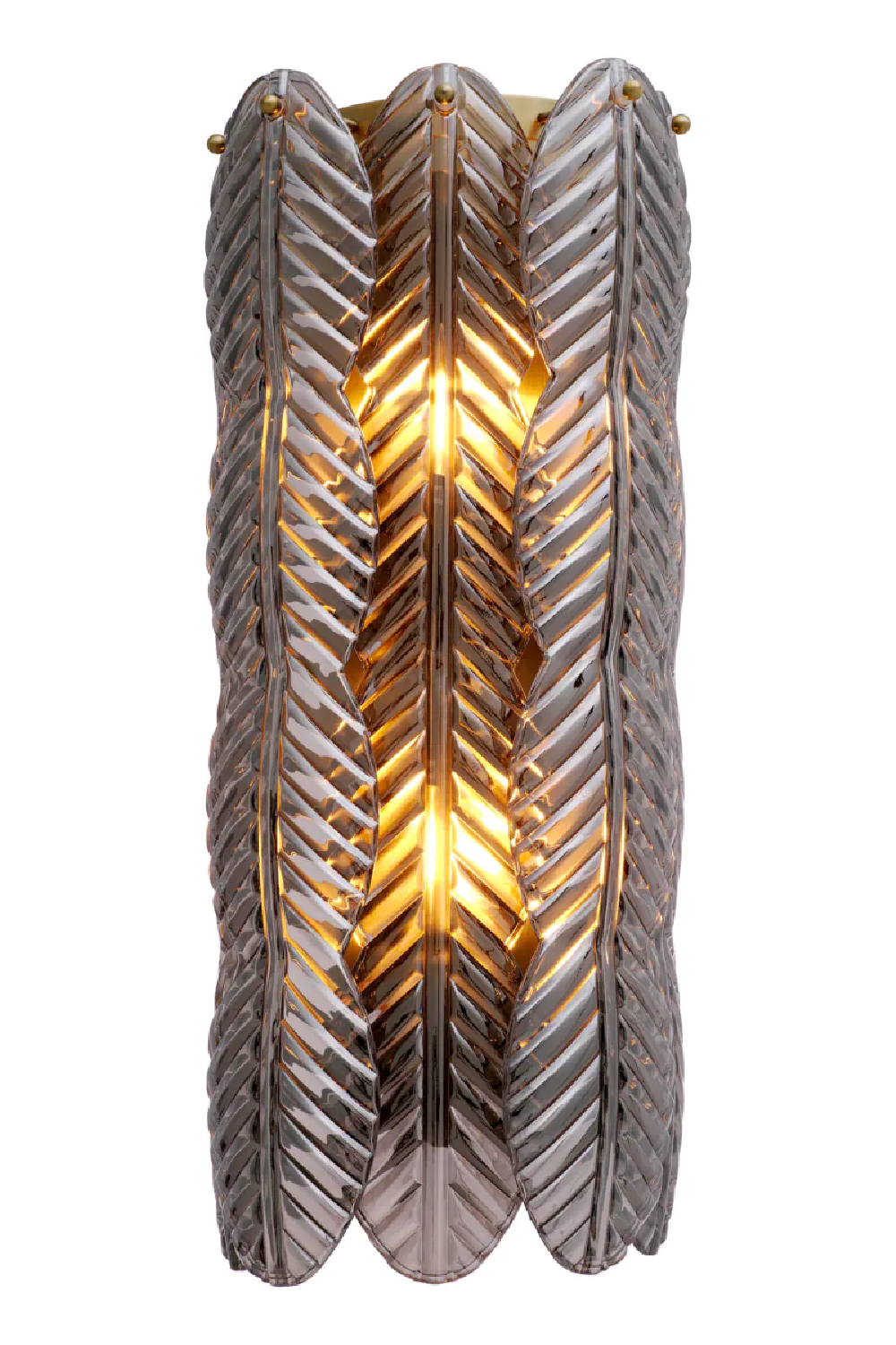Smoke Glass Palm Wall Lamp | Met x Eichholtz Sahure | Oroatrade.com