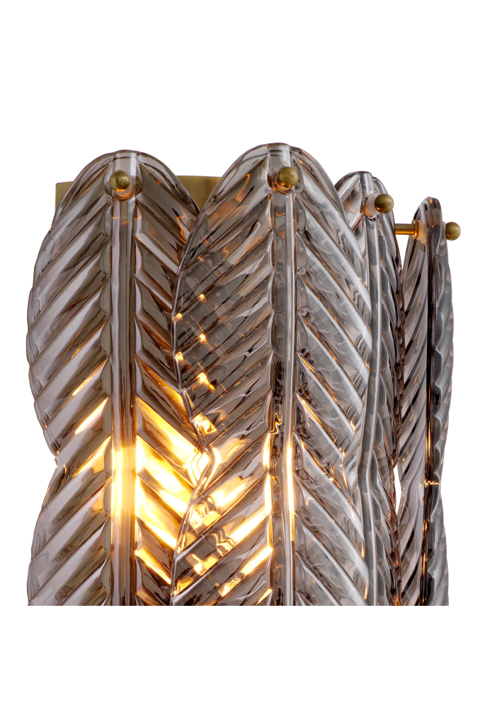Smoke Glass Palm Wall Lamp | Met x Eichholtz Sahure | Oroatrade.com