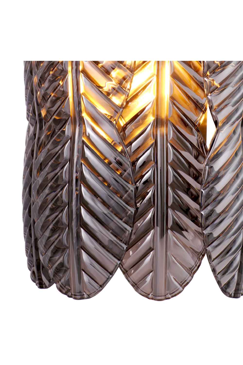 Smoke Glass Palm Wall Lamp | Met x Eichholtz Sahure | Oroatrade.com