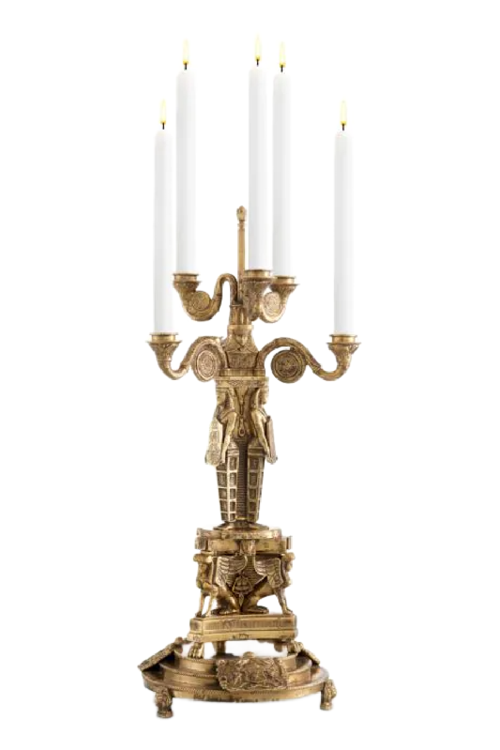 Antique Brass Candle Holder | Met x Eichholtz Decaix | Oroatrade.com