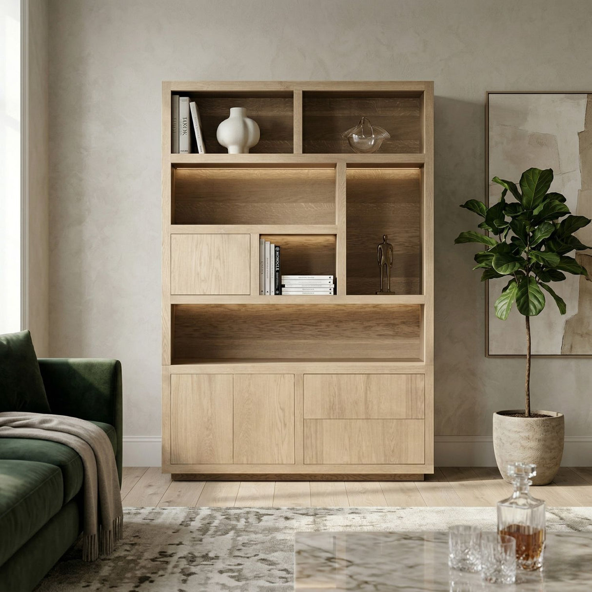 Natural Oak Cabinet | Oroa.com