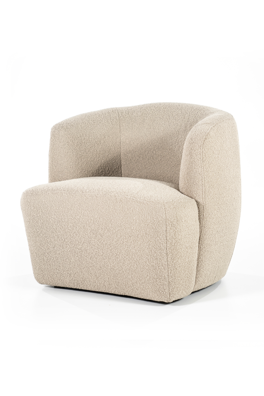 Boucle Upholstered Barrel Chair | Eleonora Charlotte | OROA.com