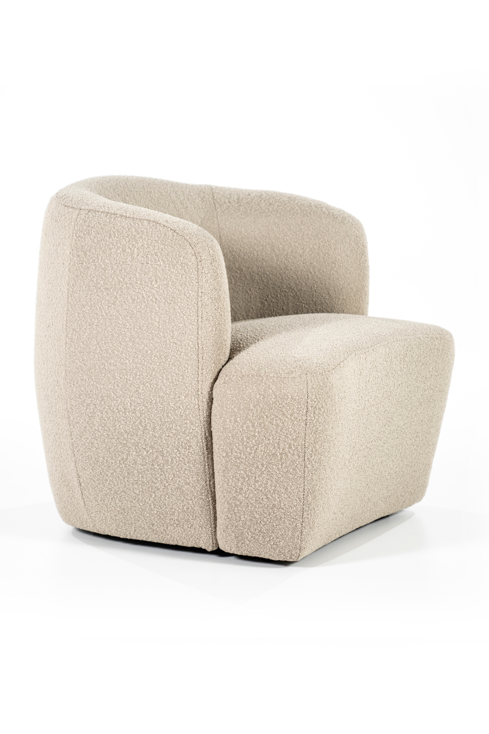 Boucle Upholstered Barrel Chair | Oroa.com