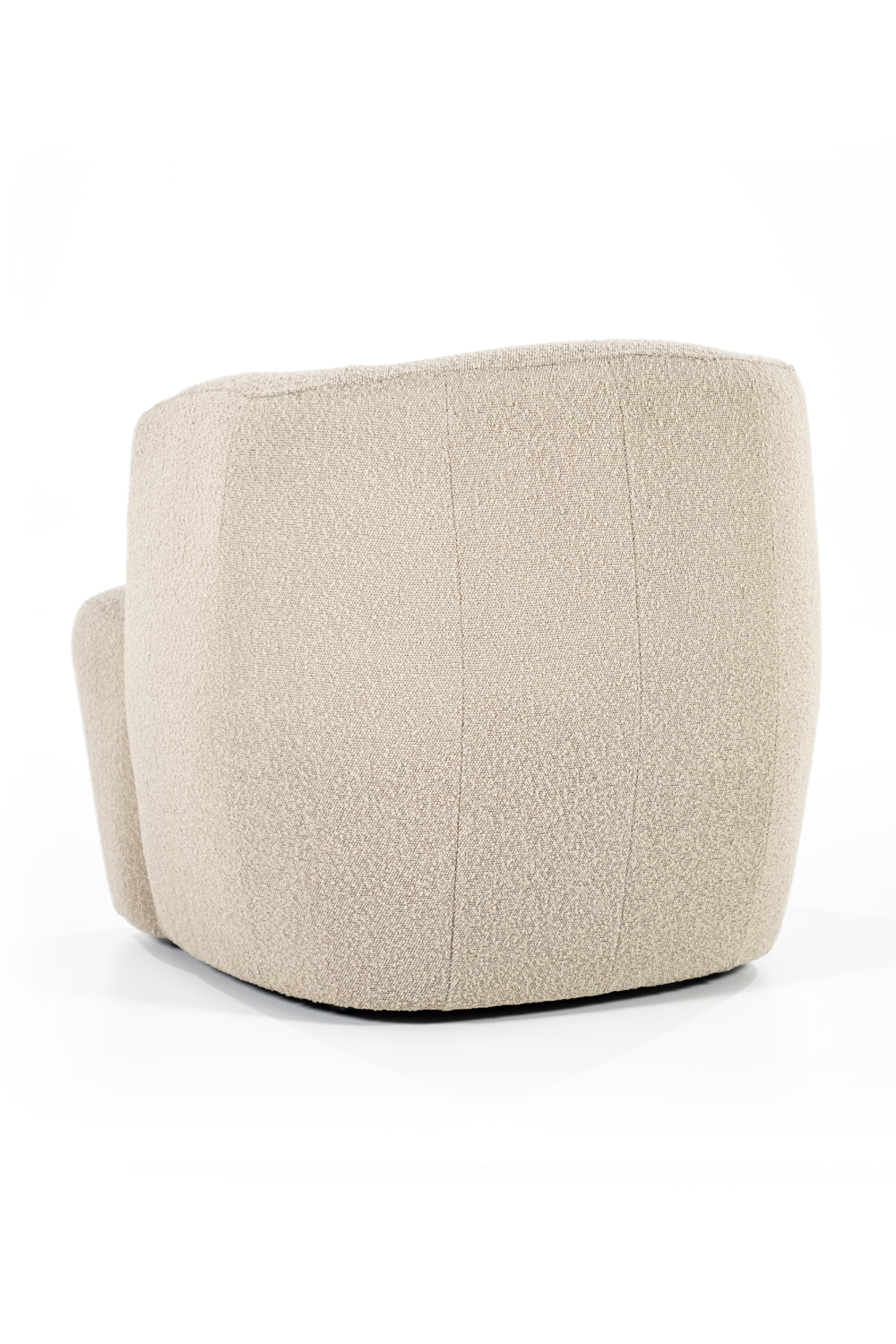 Boucle Upholstered Barrel Chair | Eleonora Charlotte | OROA.com
