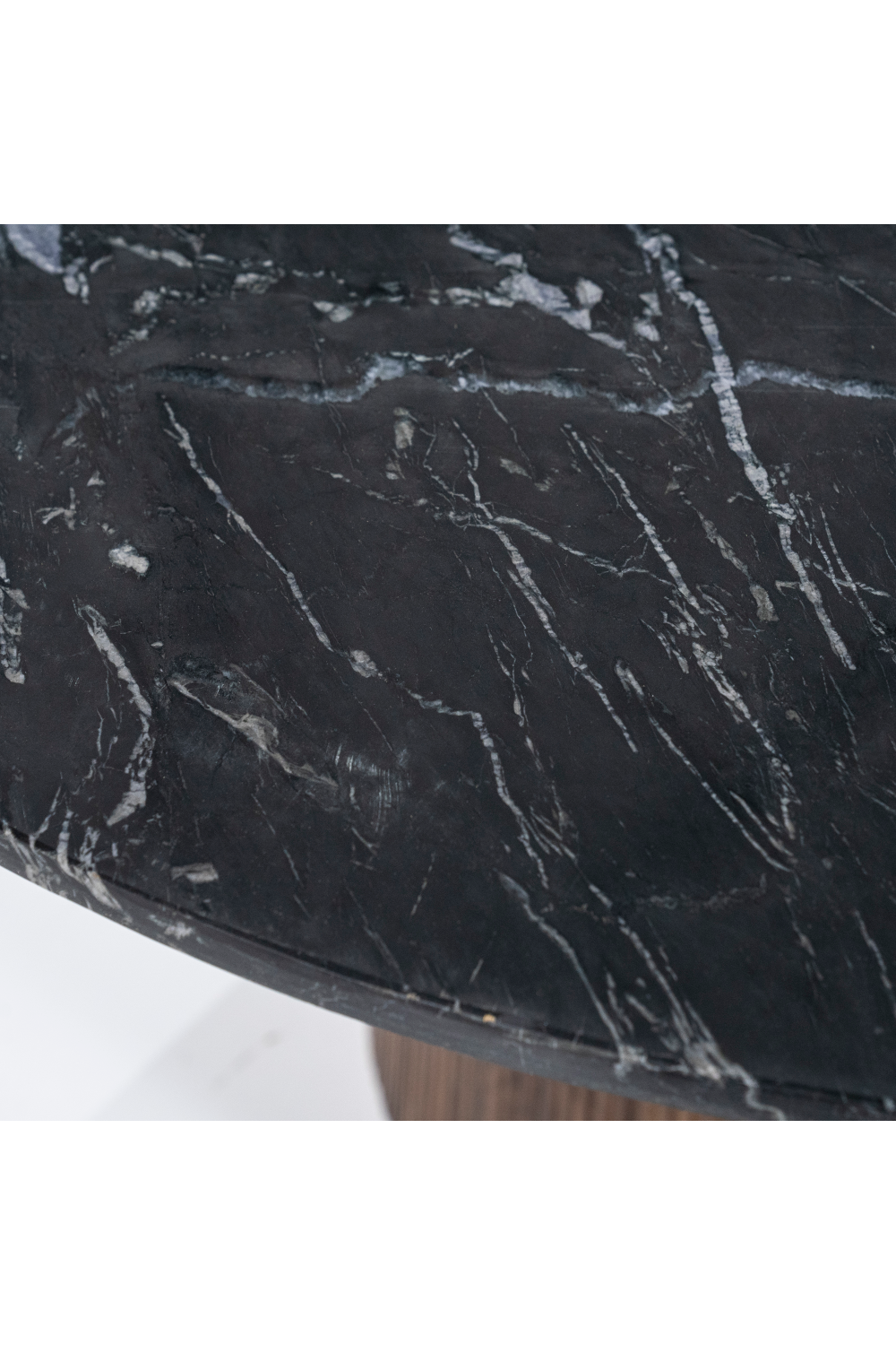 Round Black Marble Side Table | Eleonora Maxim | OROA.com