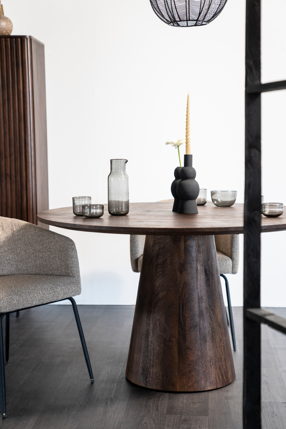 Wooden Pedestal Dining Table | Oroa.com