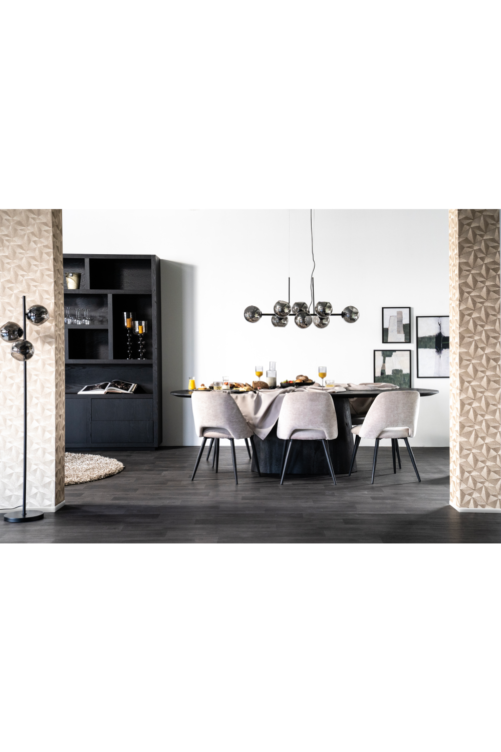 Mango Wood Pedestal Dining Table L | Oroa.com