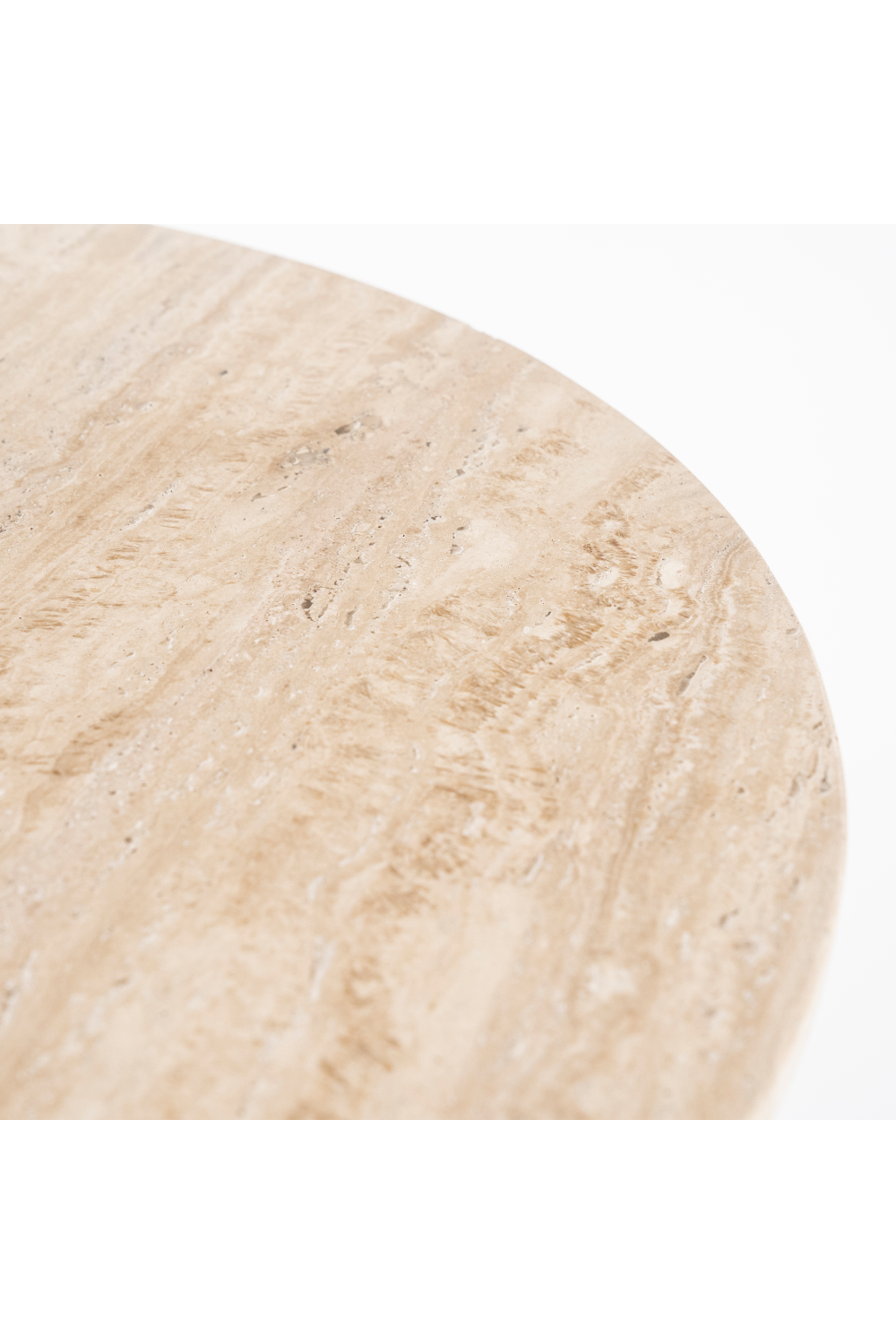 Travertine Pedestal Dining Table | Eleonora Aime | OROA.com