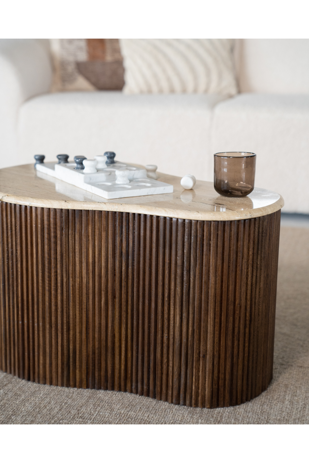Organic Travertine Coffee Table | Oroa.com
