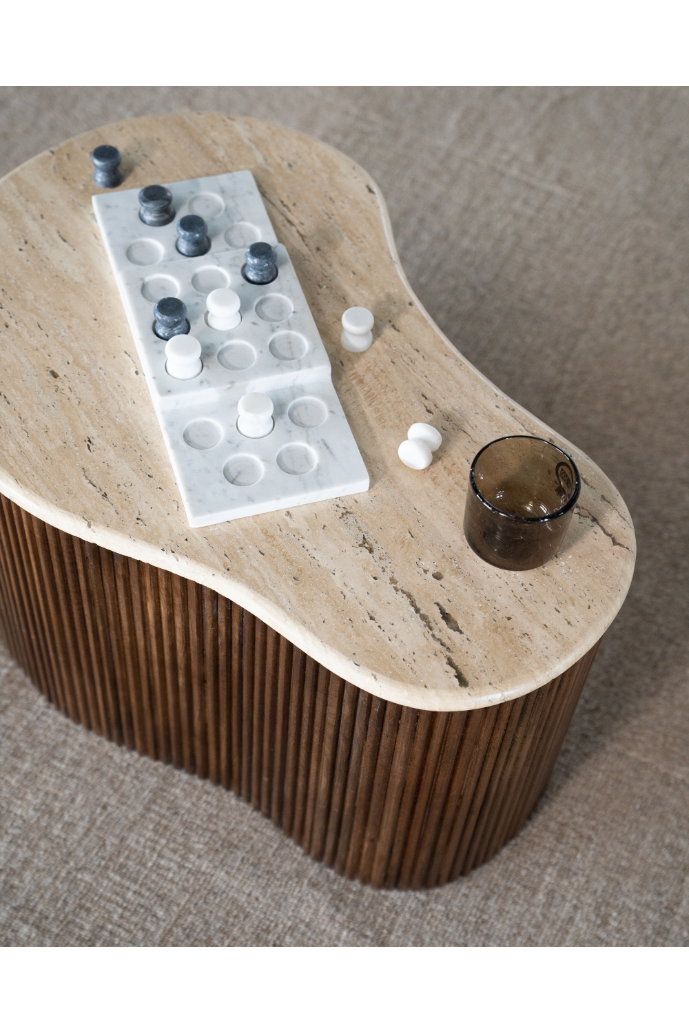 Organic Travertine Coffee Table | Eleonora Mari | OROA.com