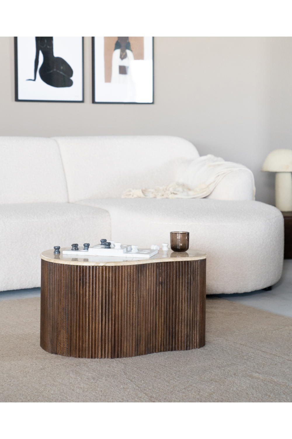 Organic Travertine Coffee Table | Eleonora Mari | OROA.com