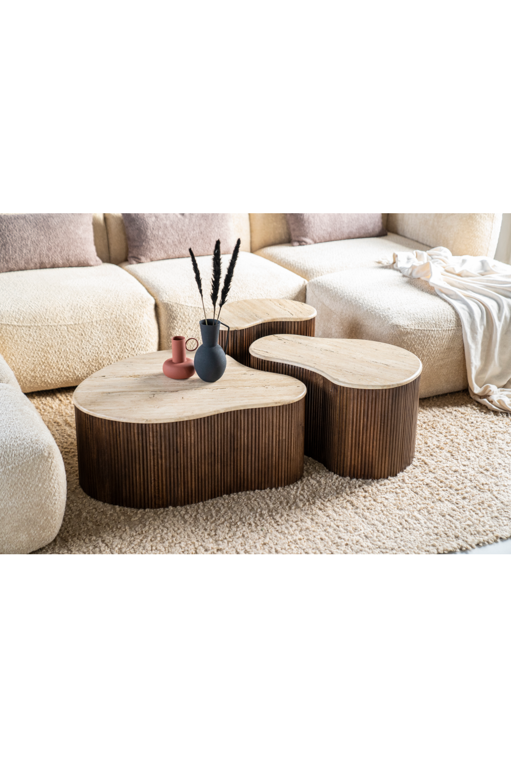 Organic Travertine Coffee Table | Oroa.com