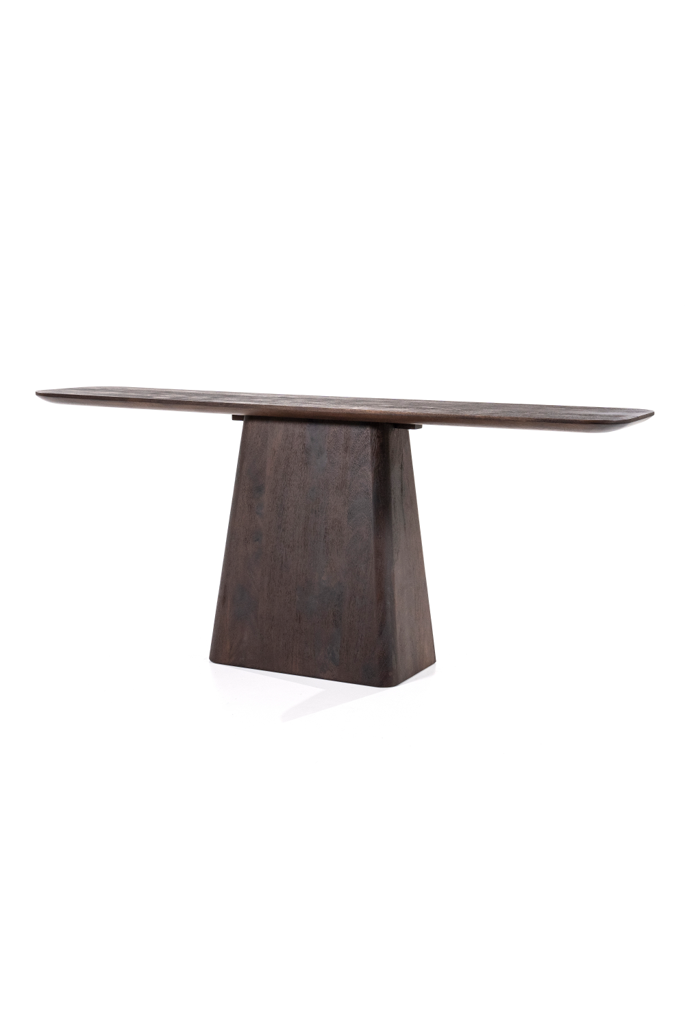 Mango Wood Pedestal Console Table | Eleonora Aron | OROA.com