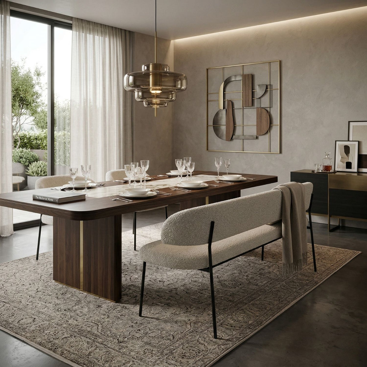 Upholstered Modern Dining Bench | Oroa.com