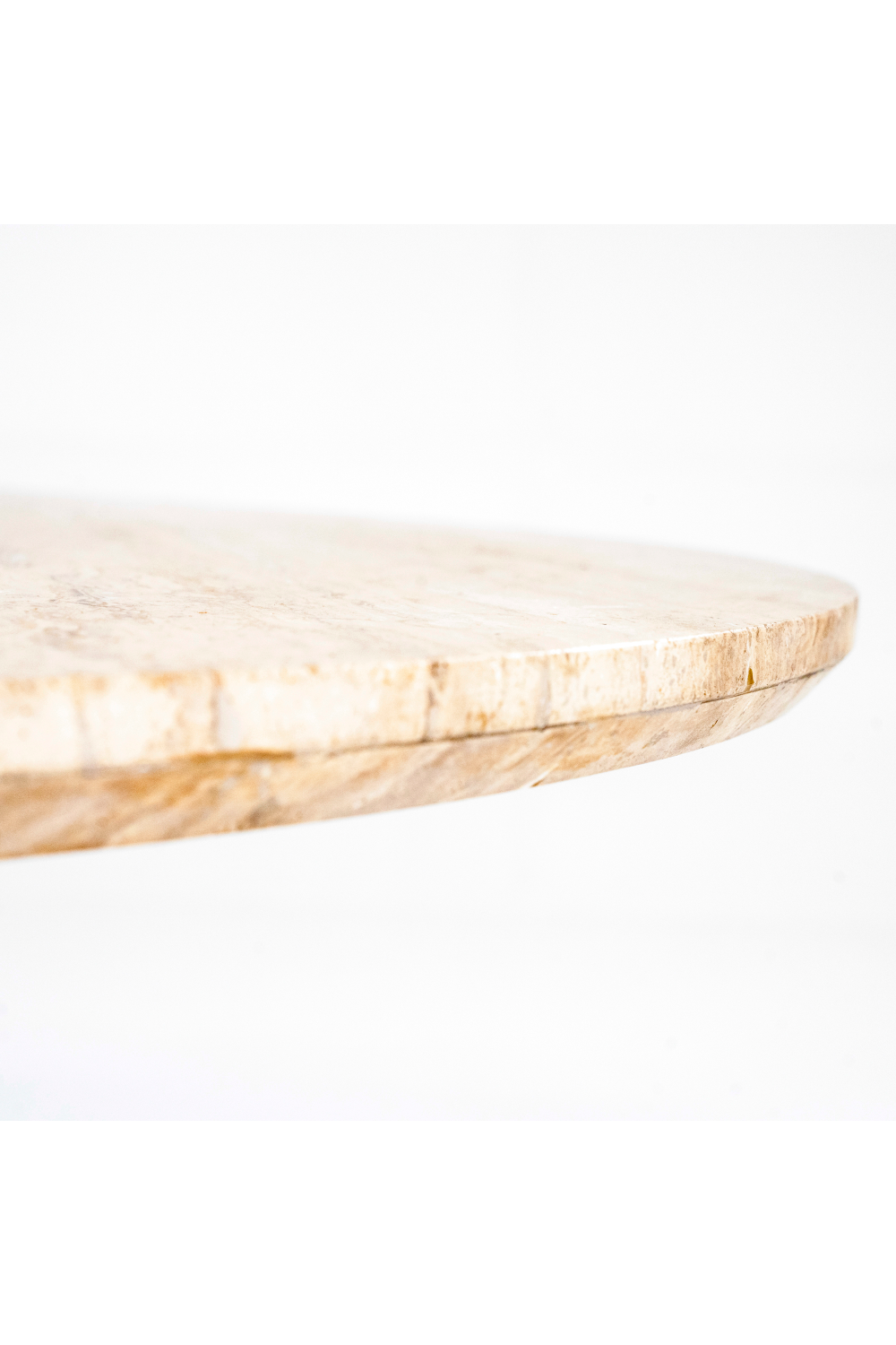 Travertine Pedestal Dining Table | Oroa.com