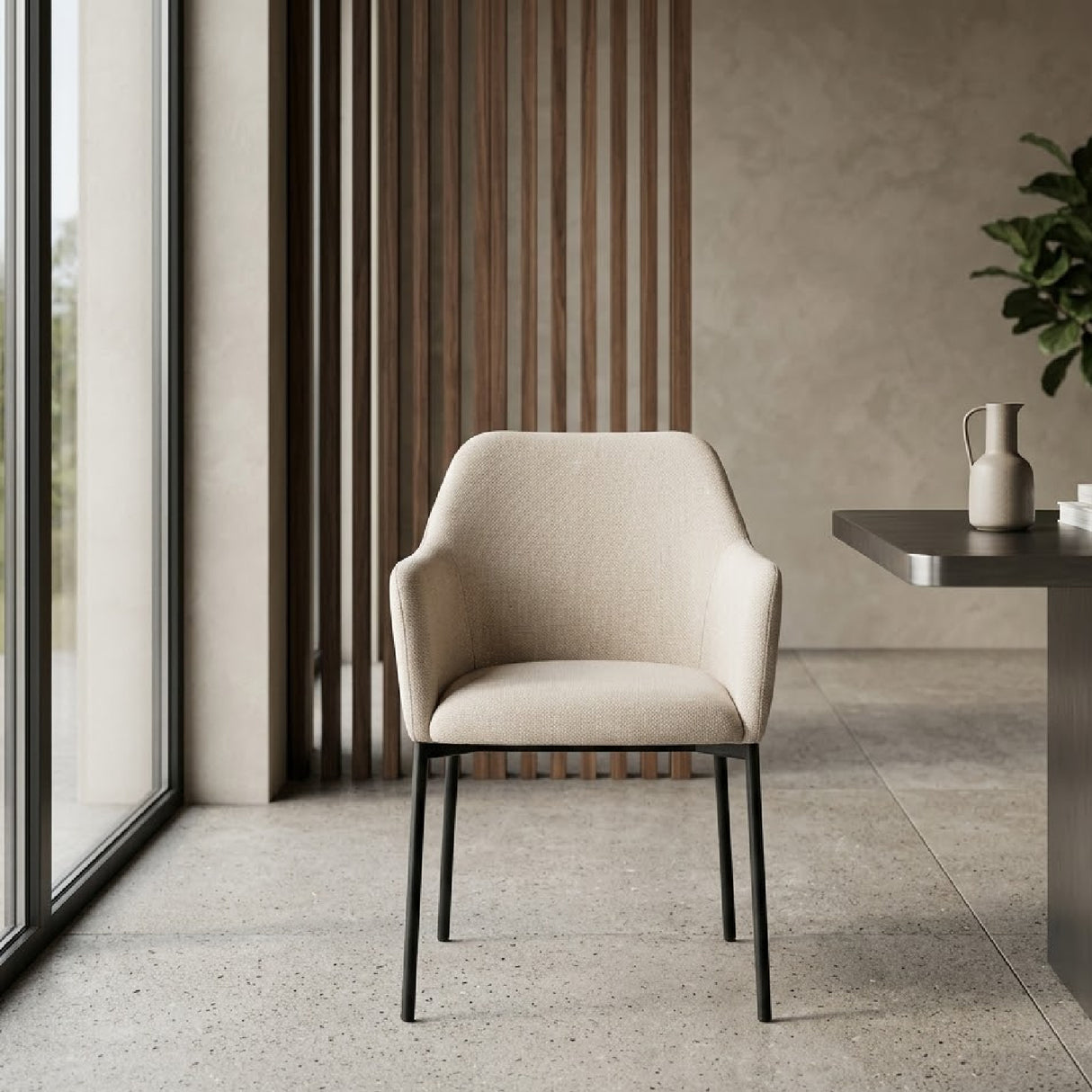Modern Minimalist Dining Armchair | Oroa.com