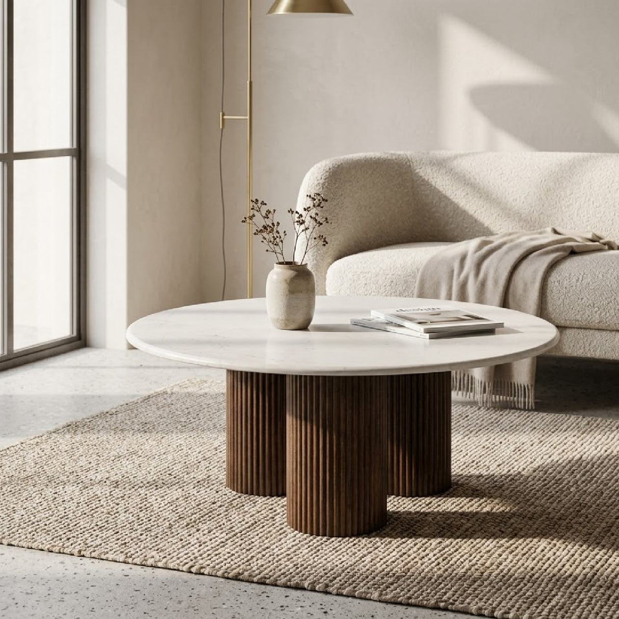 Round Marble Coffee Table | Oroa.com