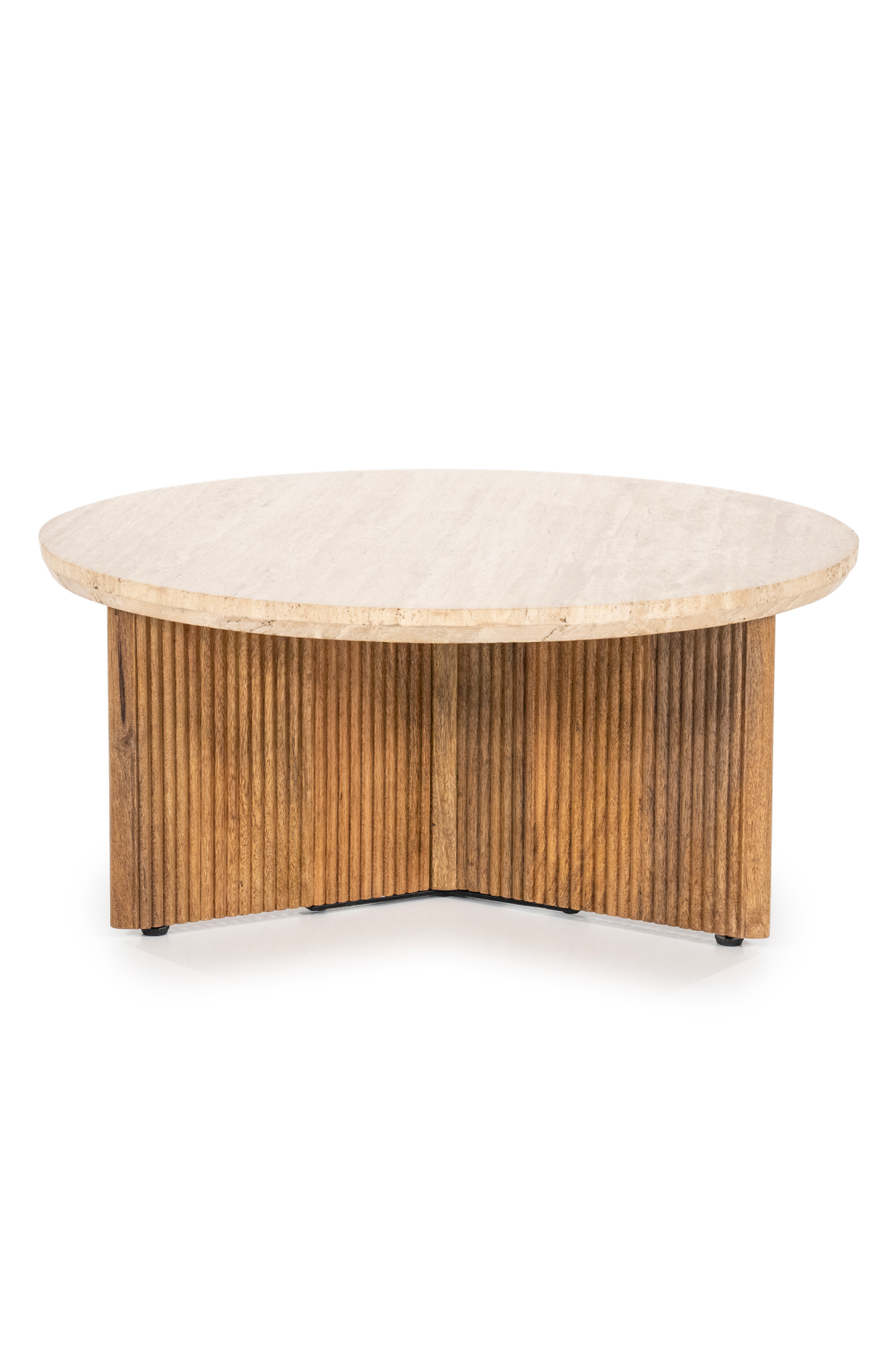Round Mango Wood Coffee Table | Oroa.com