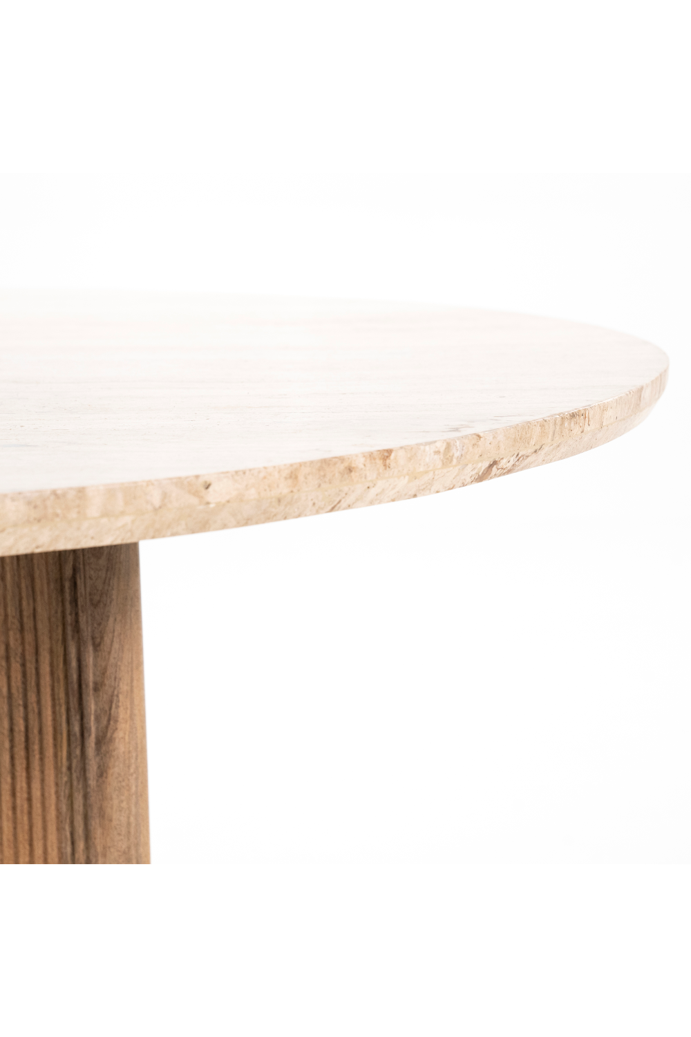 Round Mango Wood Dining Table | Oroa.com