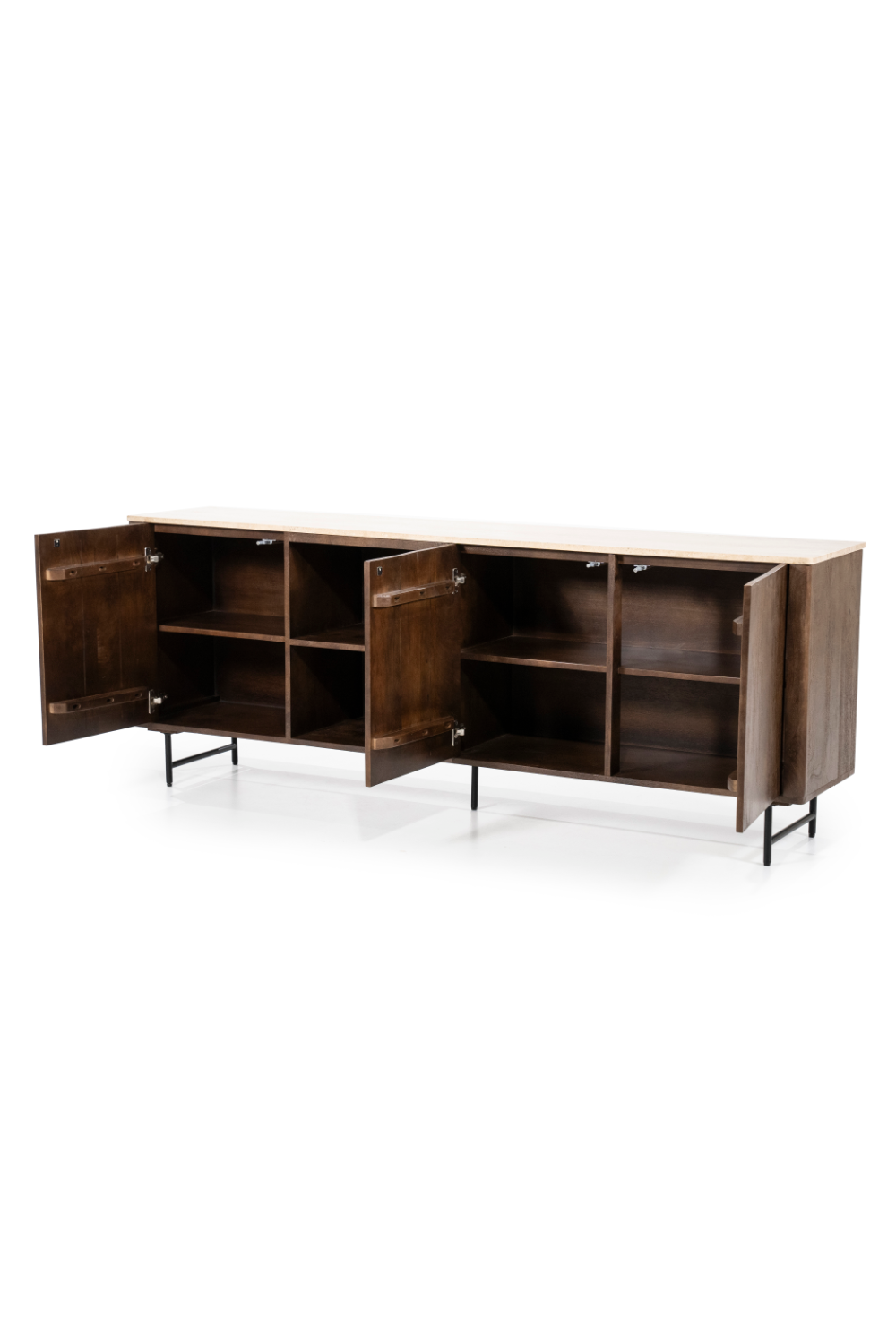 Mango Wood 3-Door Sideboard | Eleonora Lio | OROA.com