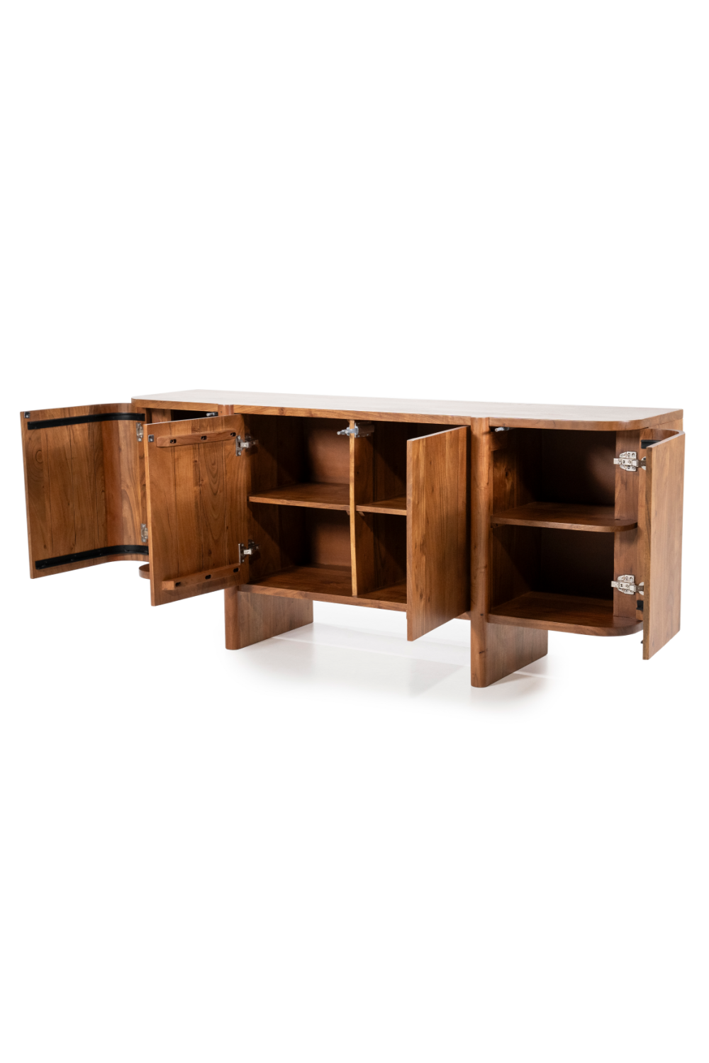 Modern Acacia 4-Door Sideboard | Oroa.com