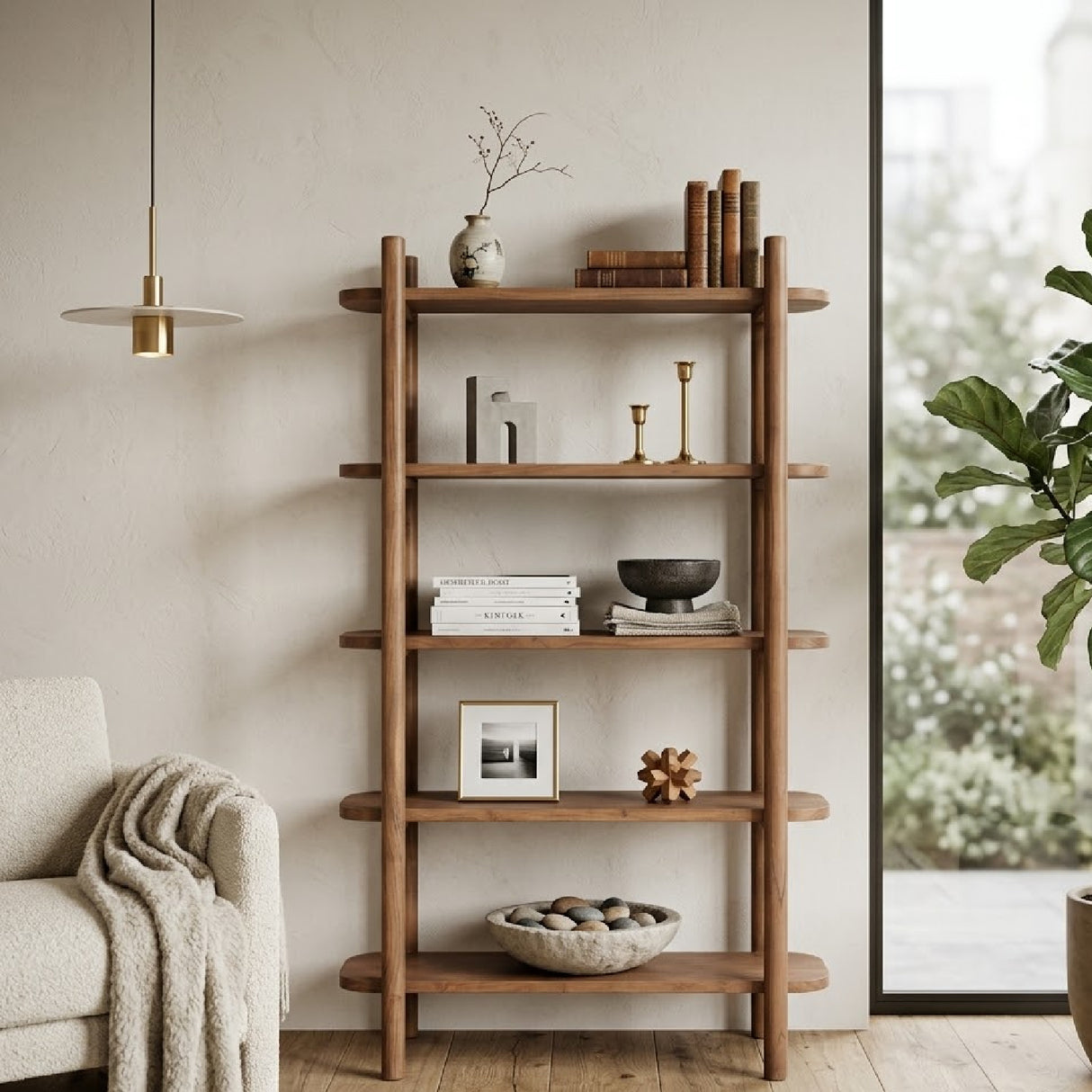 Acacia Wood Wall Cabinet | Oroa.com
