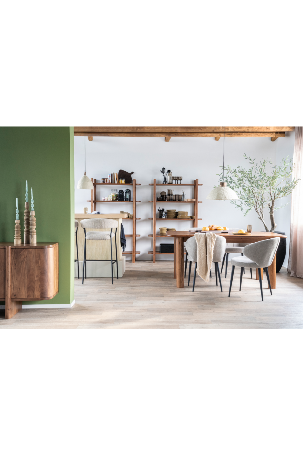 Acacia Wood Wall Cabinet | Oroa.com