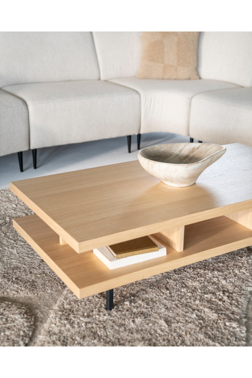 Natural Oak Coffee Table | Eleonora | OROA.com
