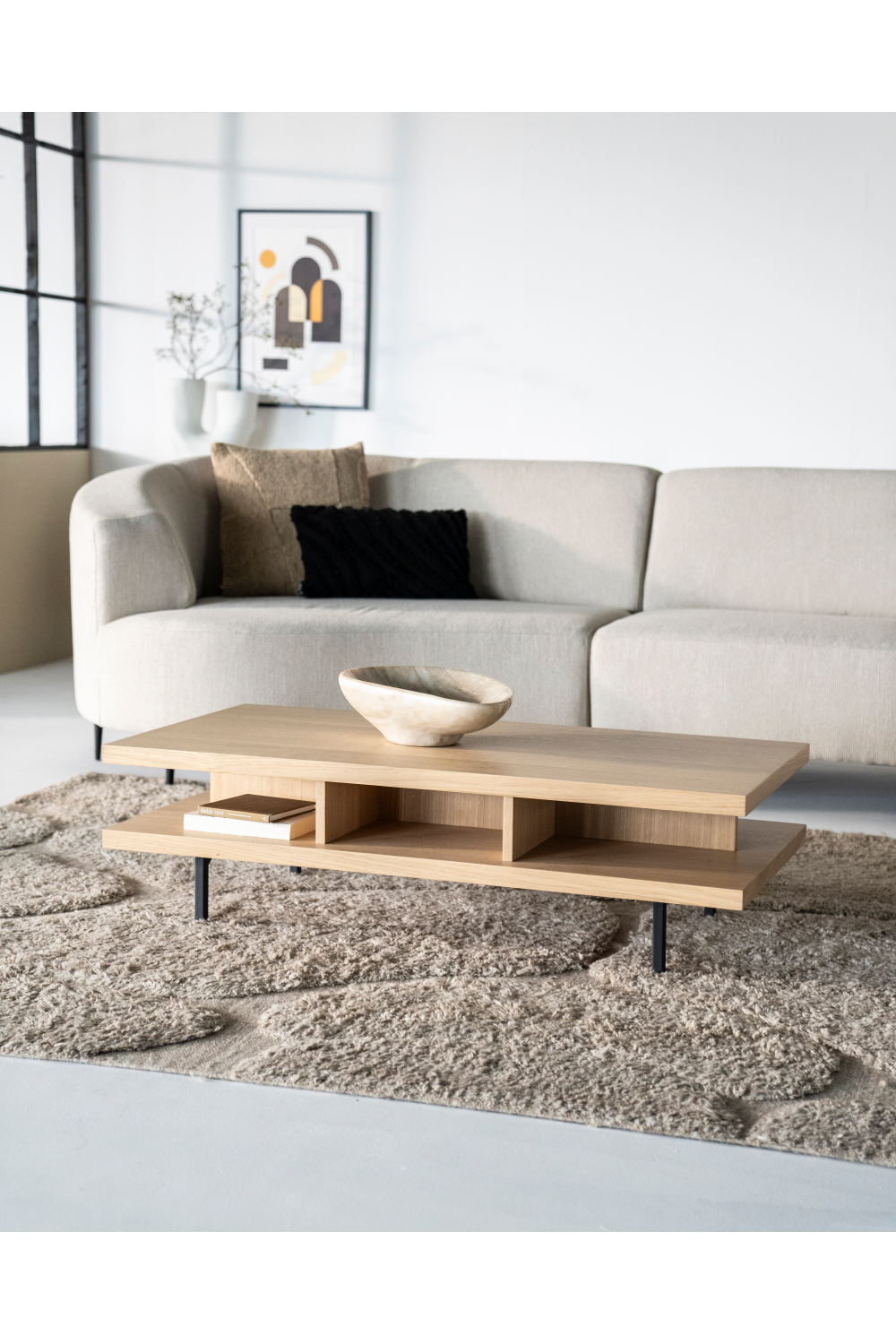 Natural Oak Coffee Table | Eleonora | OROA.com