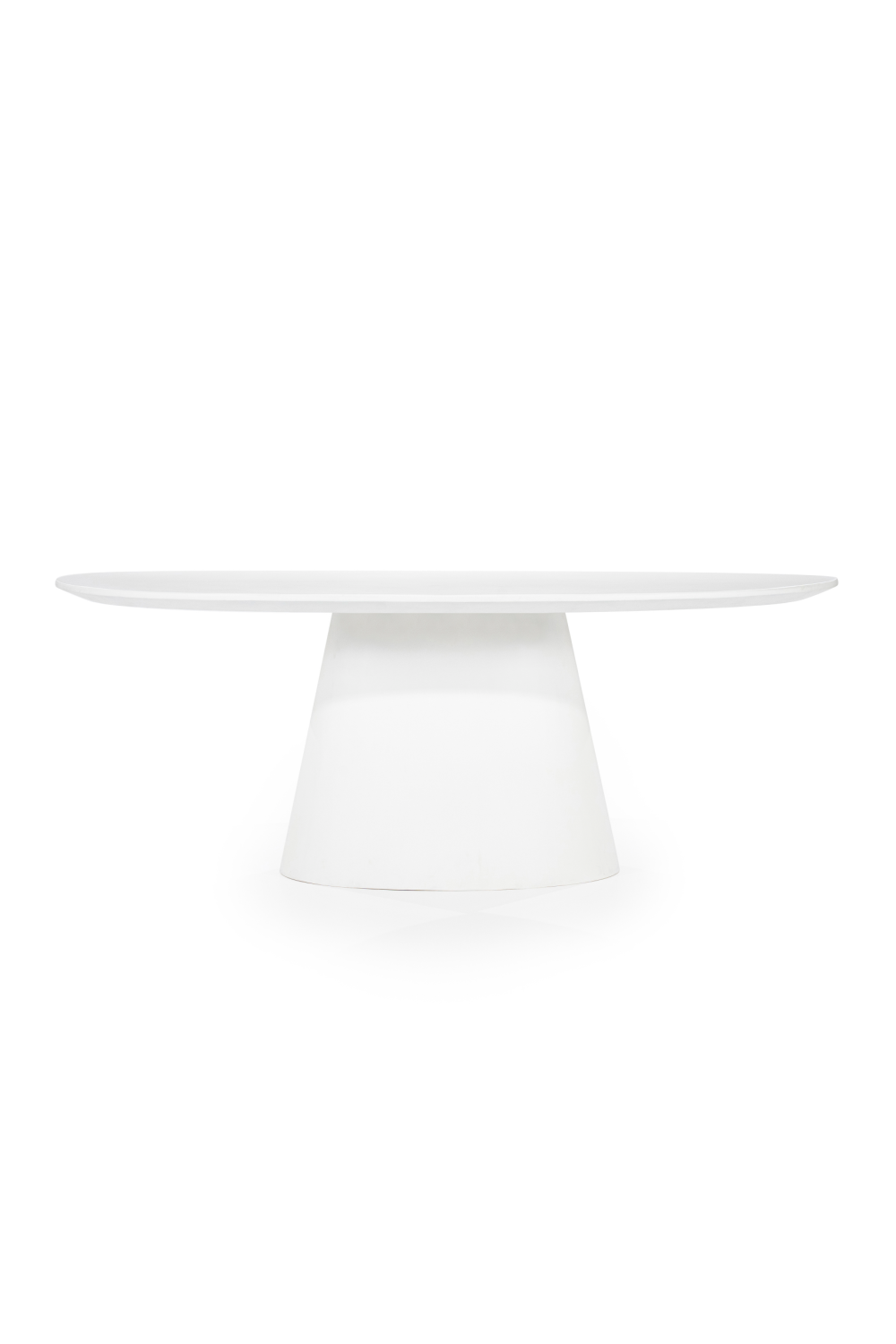 White Oval Glass Dining Table | Eleonora Elin | OROA.com