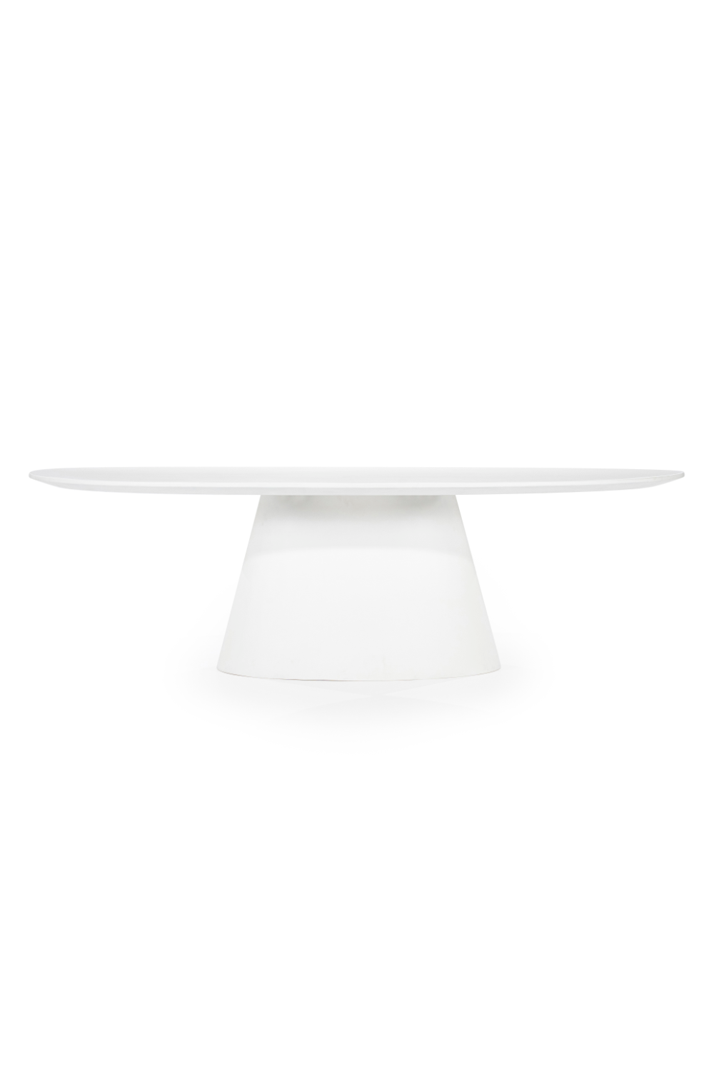 White Oval Glass Dining Table | Eleonora Elin | OROA.com