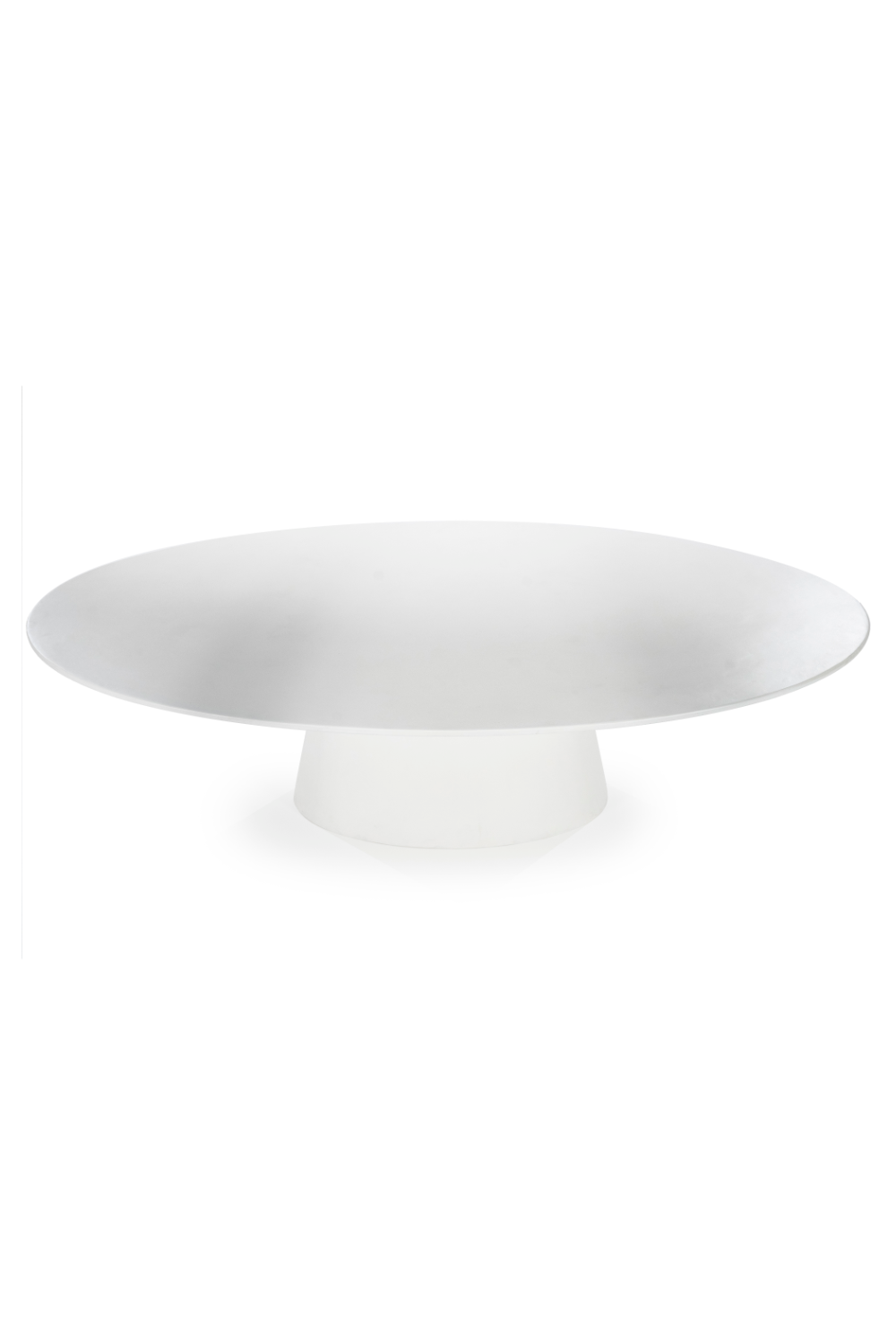 White Oval Glass Dining Table | Eleonora Elin | OROA.com