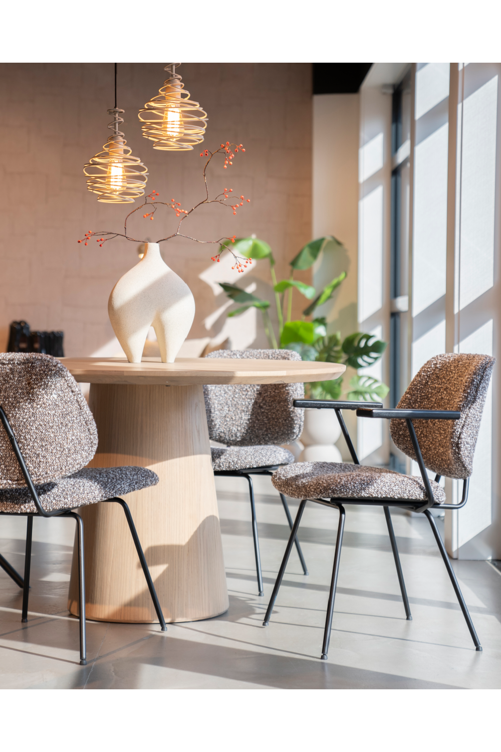 Fabric Upholstered Dining Armchair | Oroa.com