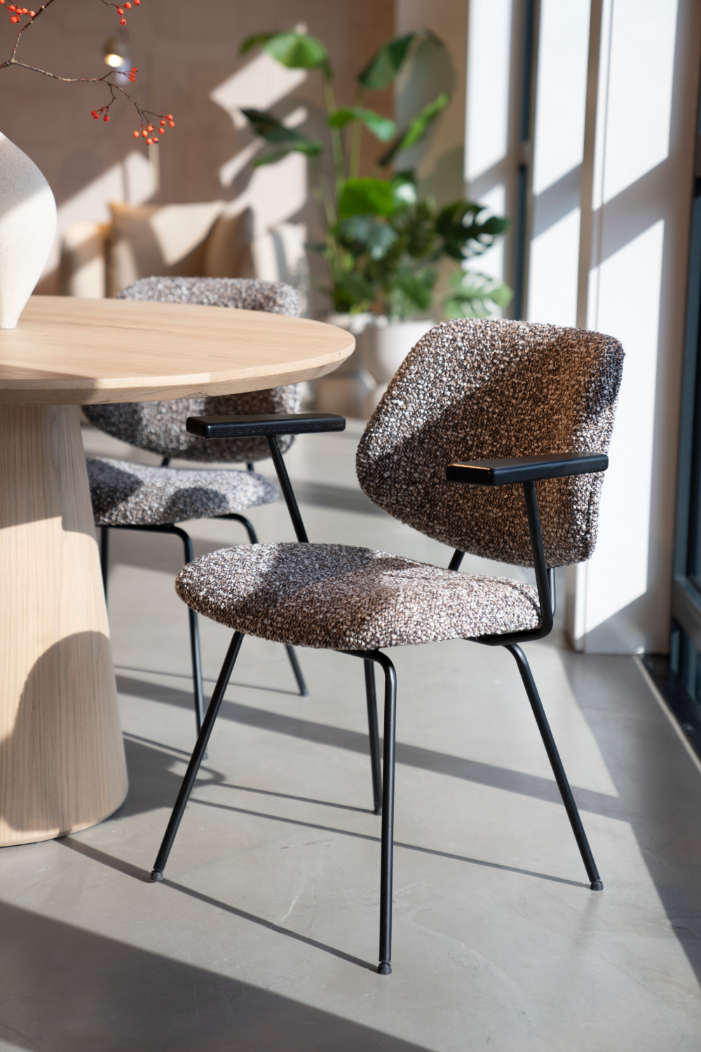 Fabric Upholstered Dining Armchair | Oroa.com