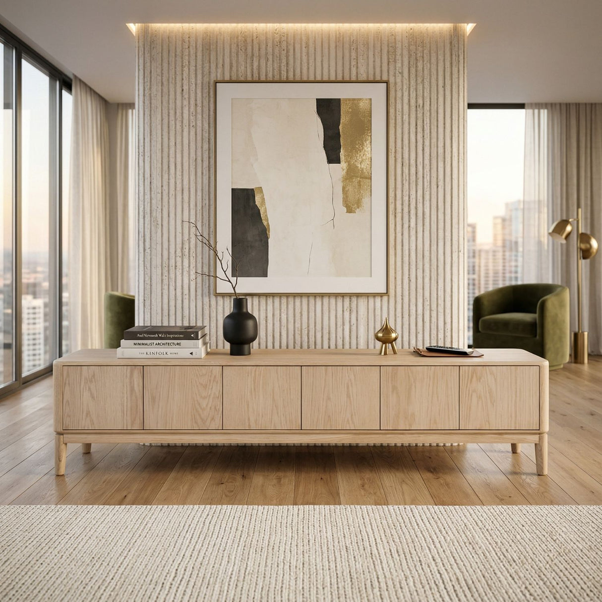 Natural Oak TV Cabinet | Oroa.com