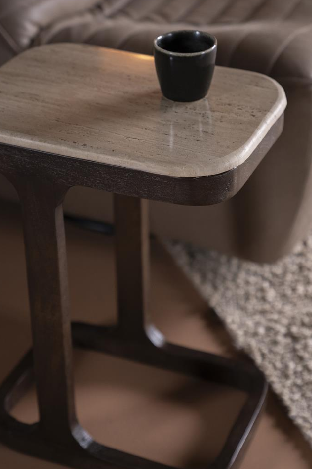 Travertine End Table | Eleonora Tyler | OROA.com
