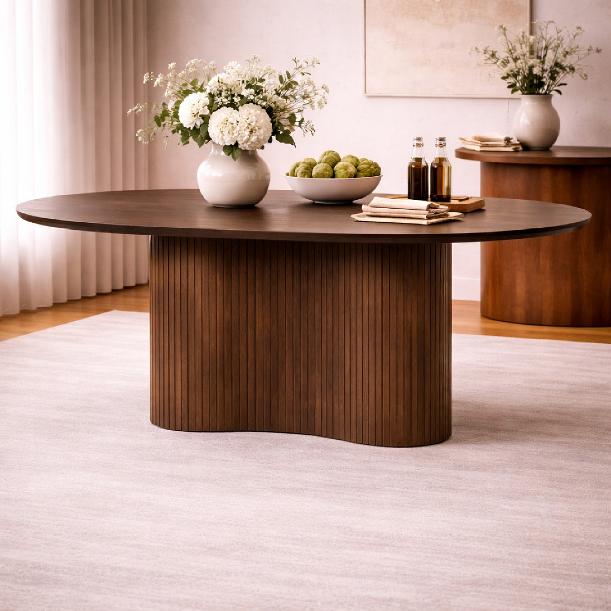 Mango Wood Modern Dining Table | Oroa.com